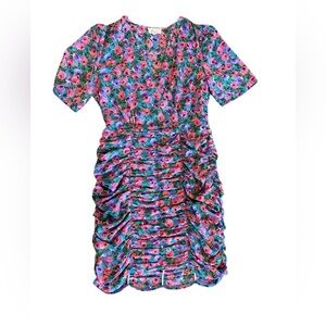 Lena Pink and Blue Floral Dress